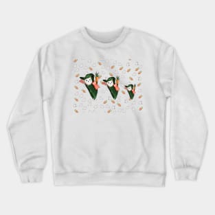 cartoon bunny sushi temaki Crewneck Sweatshirt